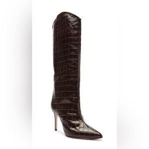 Schutz Maryana Chocolate Leather Boots